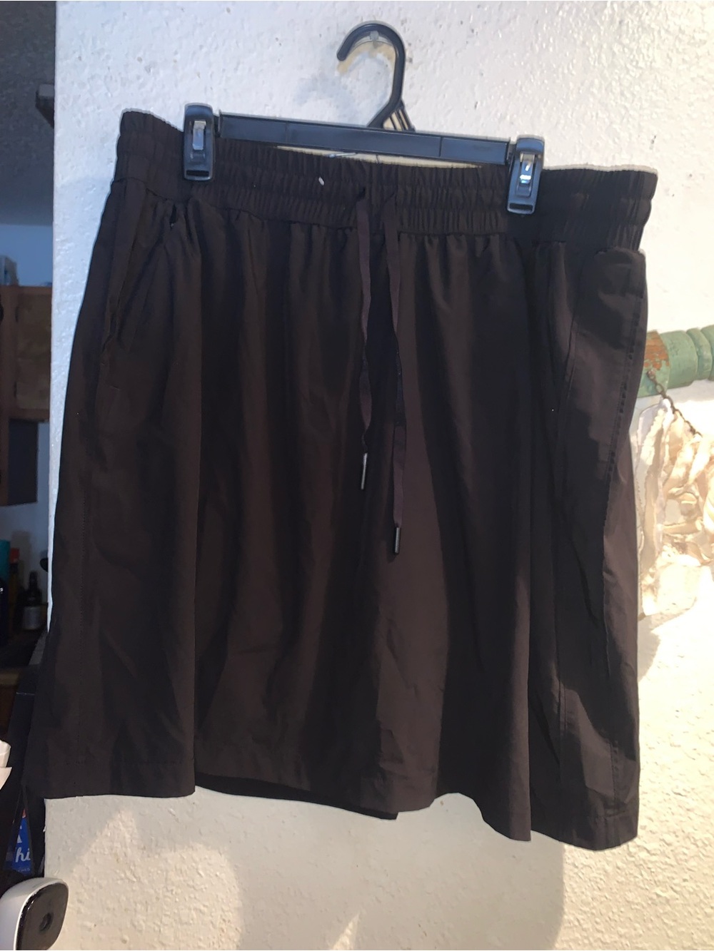 RBX Men's Black Athletic Drawstring Shorts